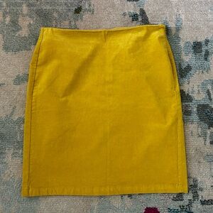 🍋 Old Navy Vintage Candied Lemon Yellow Corduroy Pencil Skirt🍋